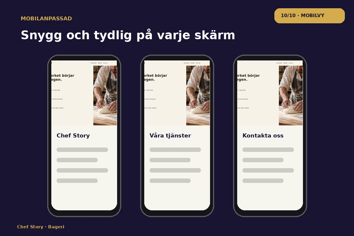 Chef Story – Mobilvy för bageri