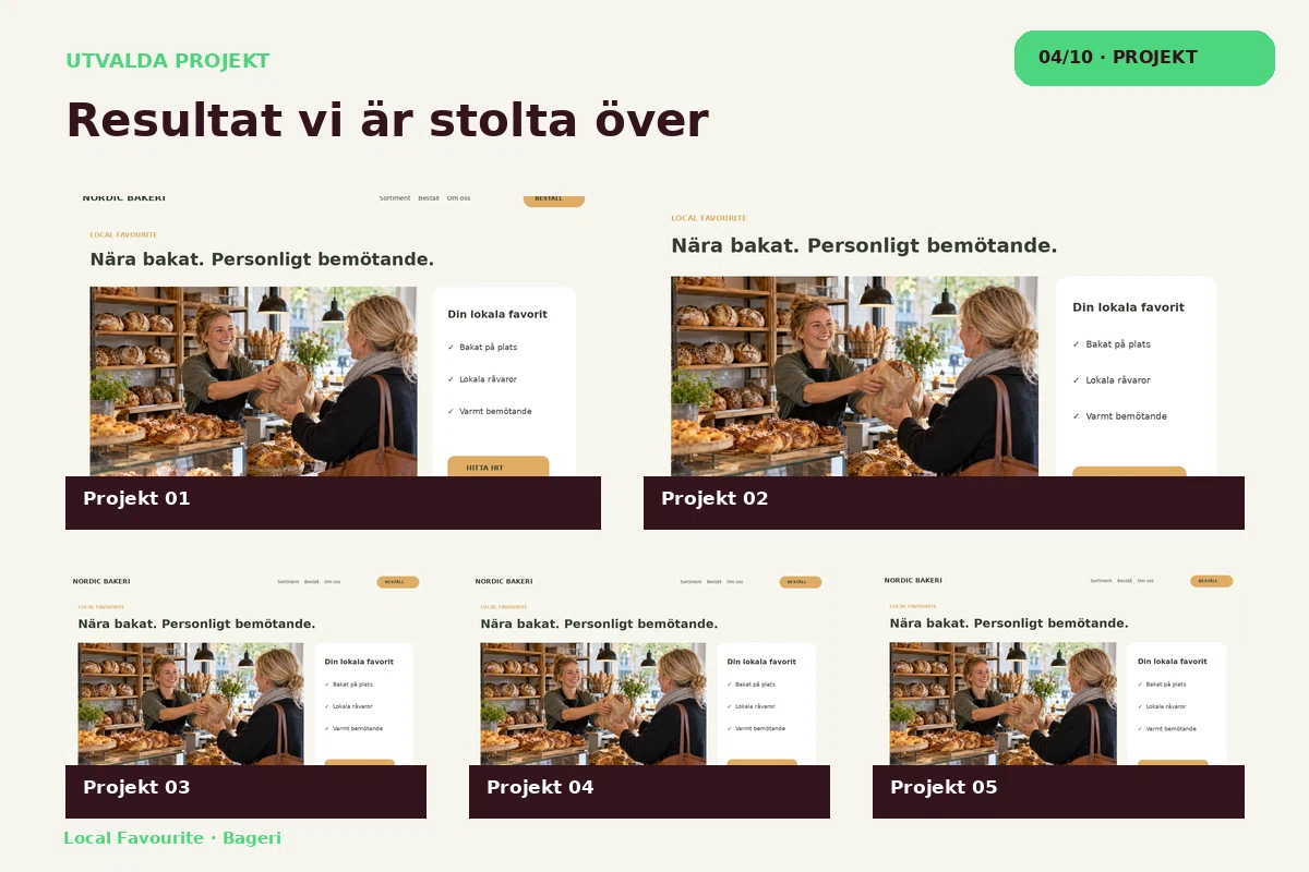 Local Favourite – Projekt för bageri
