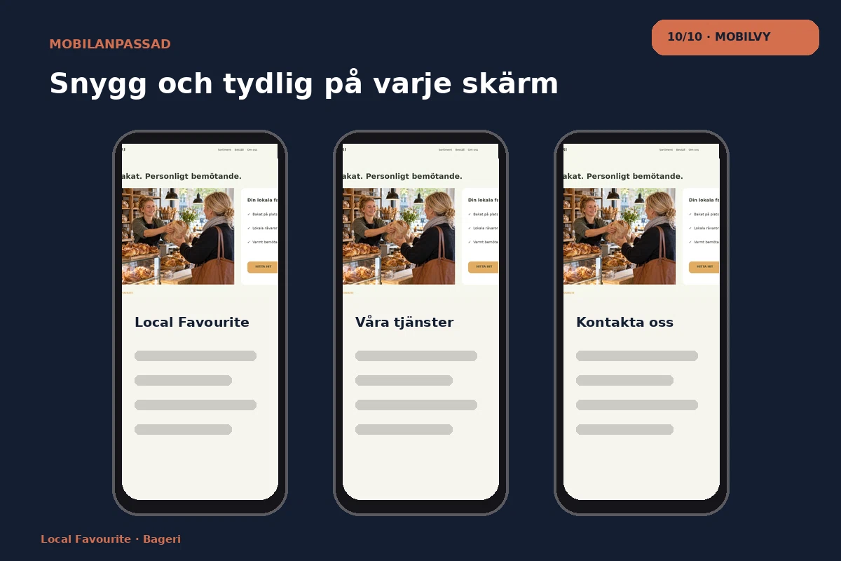 Local Favourite – Mobilvy för bageri