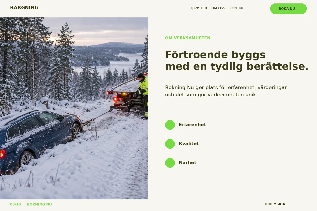 Bokning Nu – Om företaget för bärgning
