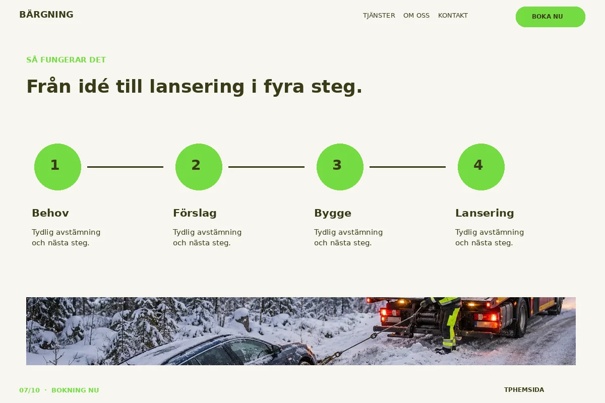 Bokning Nu – Så fungerar det för bärgning