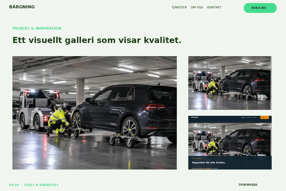 Fleet & Kapacitet – Projekt för bärgning