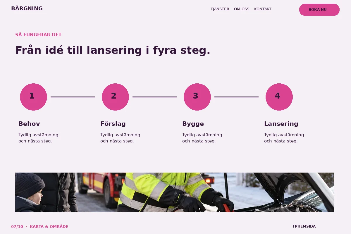 Karta & Område – Så fungerar det för bärgning