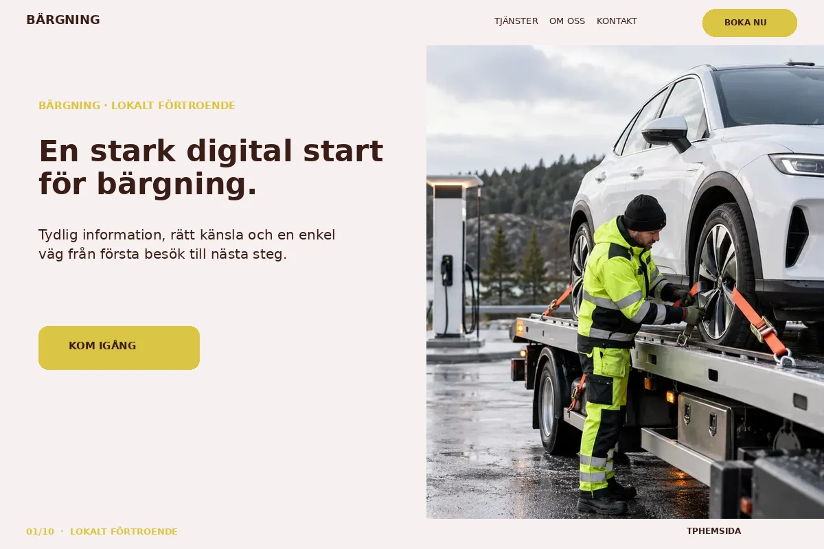 Lokalt Förtroende – Startsida för bärgning