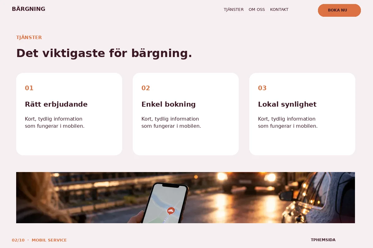 Mobil Service – Tjänster för bärgning