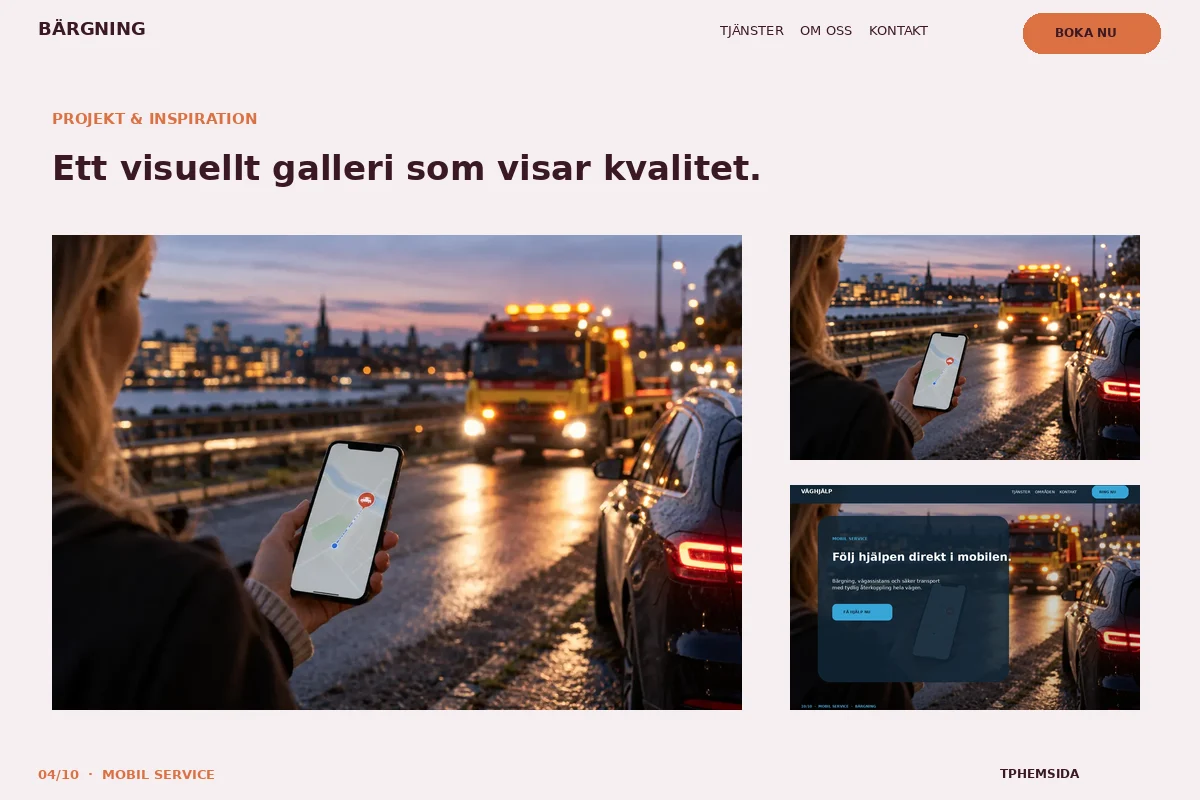 Mobil Service – Projekt för bärgning