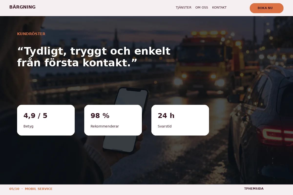 Mobil Service – Kundröster för bärgning