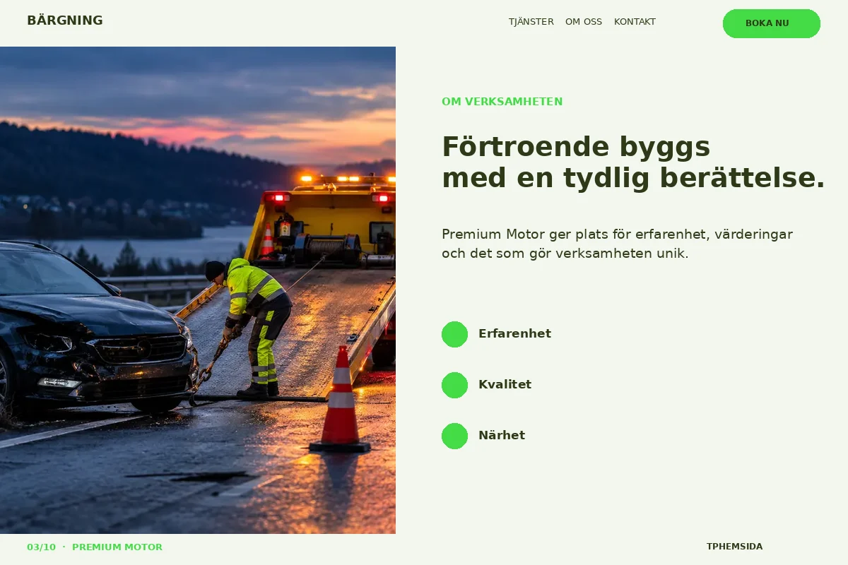 Premium Motor – Om företaget för bärgning
