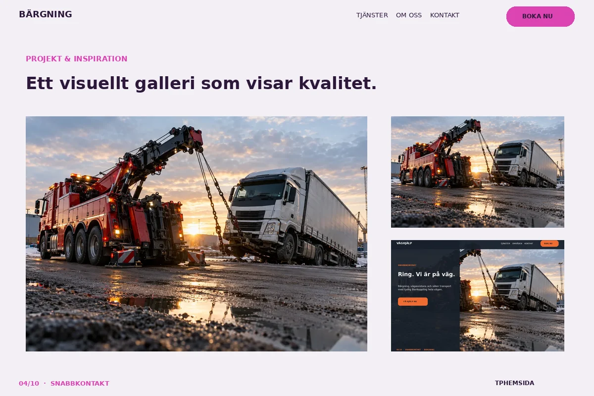 Snabbkontakt – Projekt för bärgning