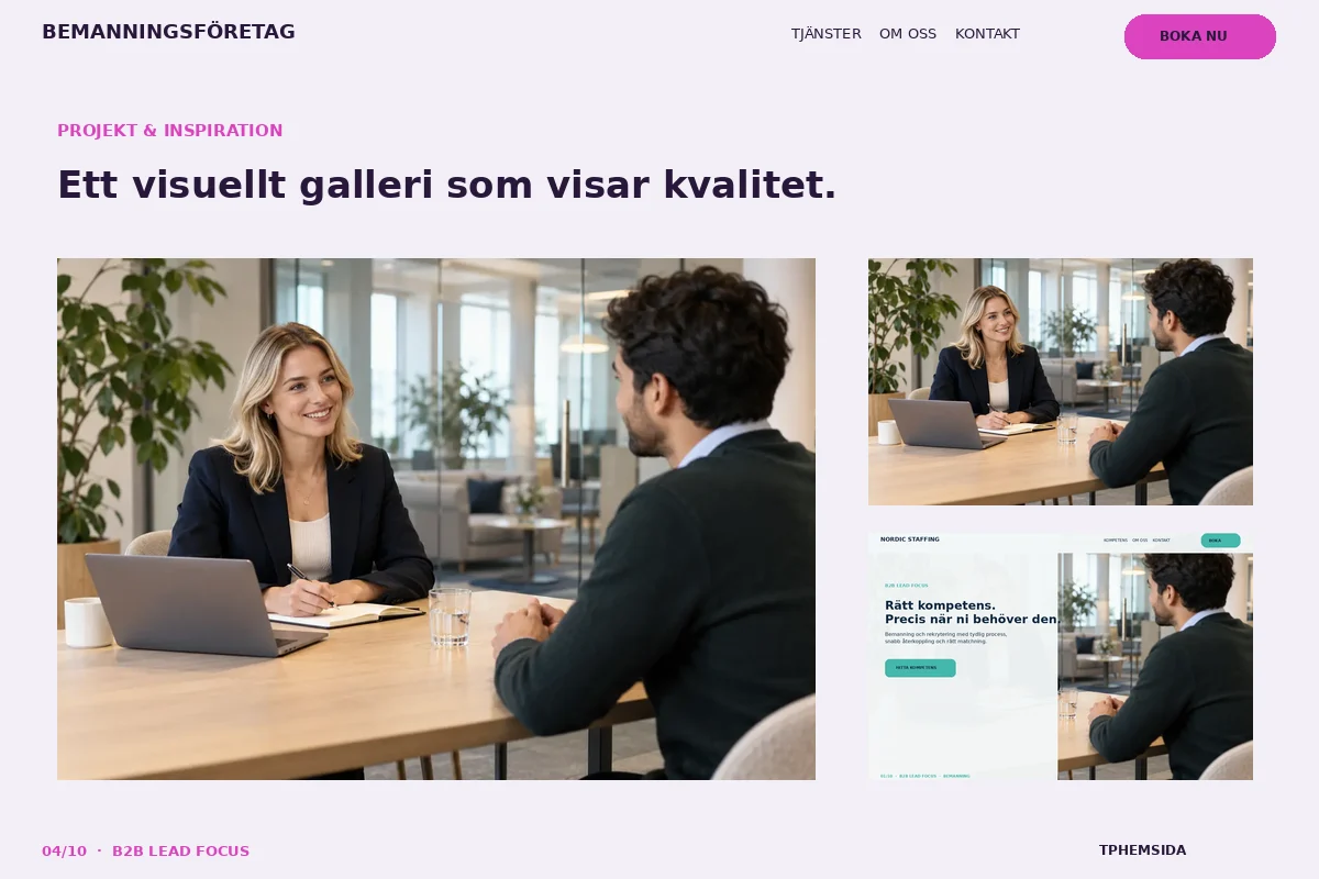 B2B Lead Focus – Projekt för bemanningsföretag