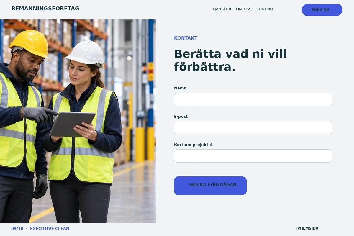 Executive Clean – Kontakt för bemanningsföretag