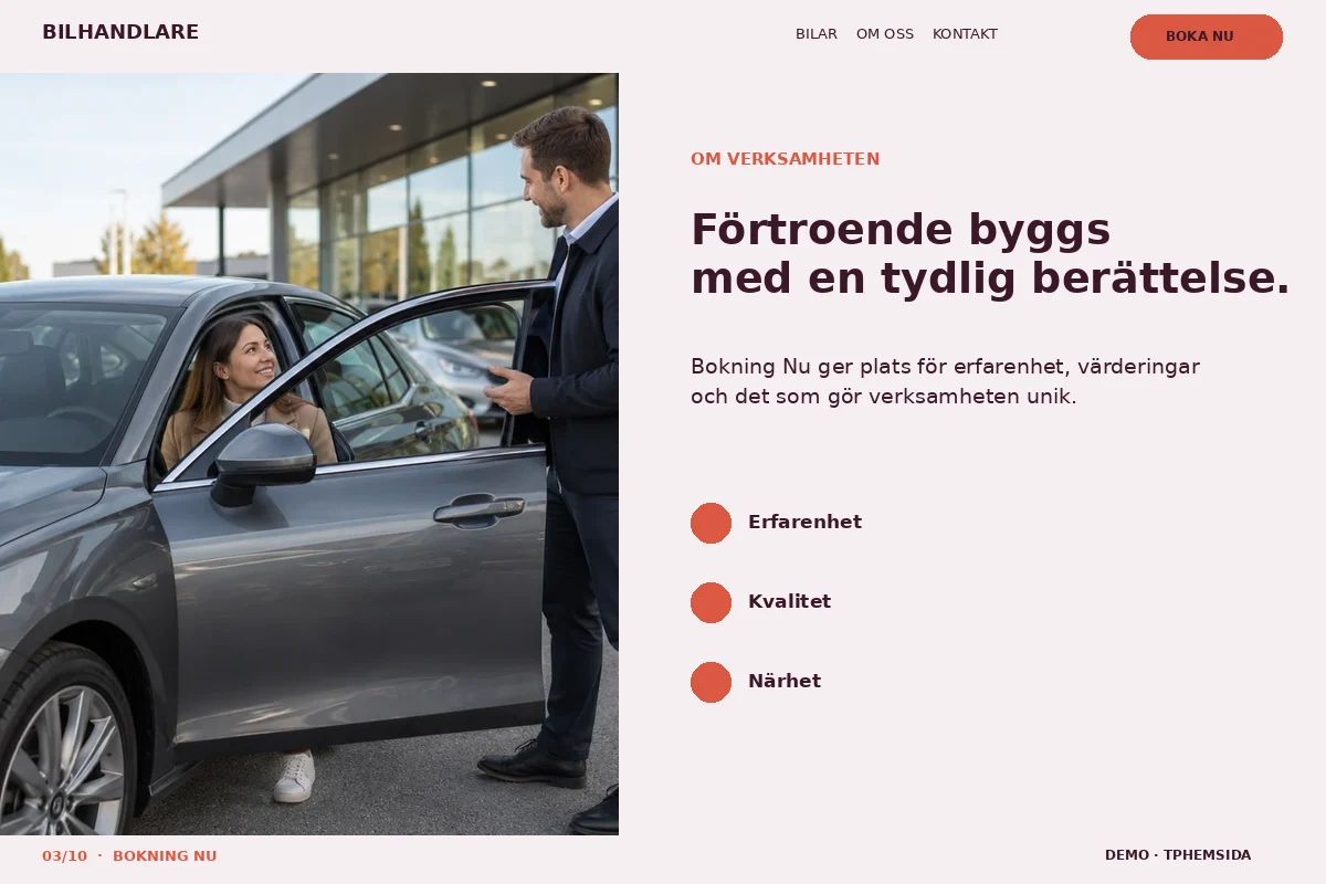 Bokning Nu – Om företaget för bilhandlare