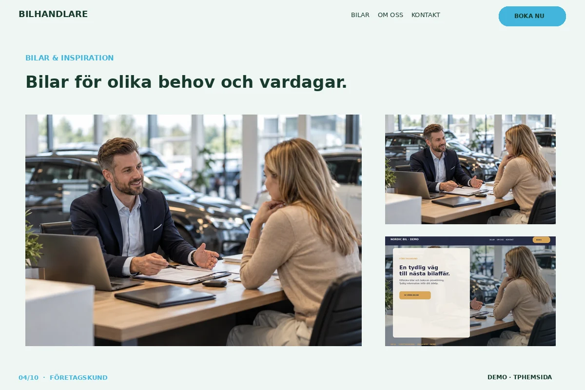 Företagskund – Bilgalleri för bilhandlare