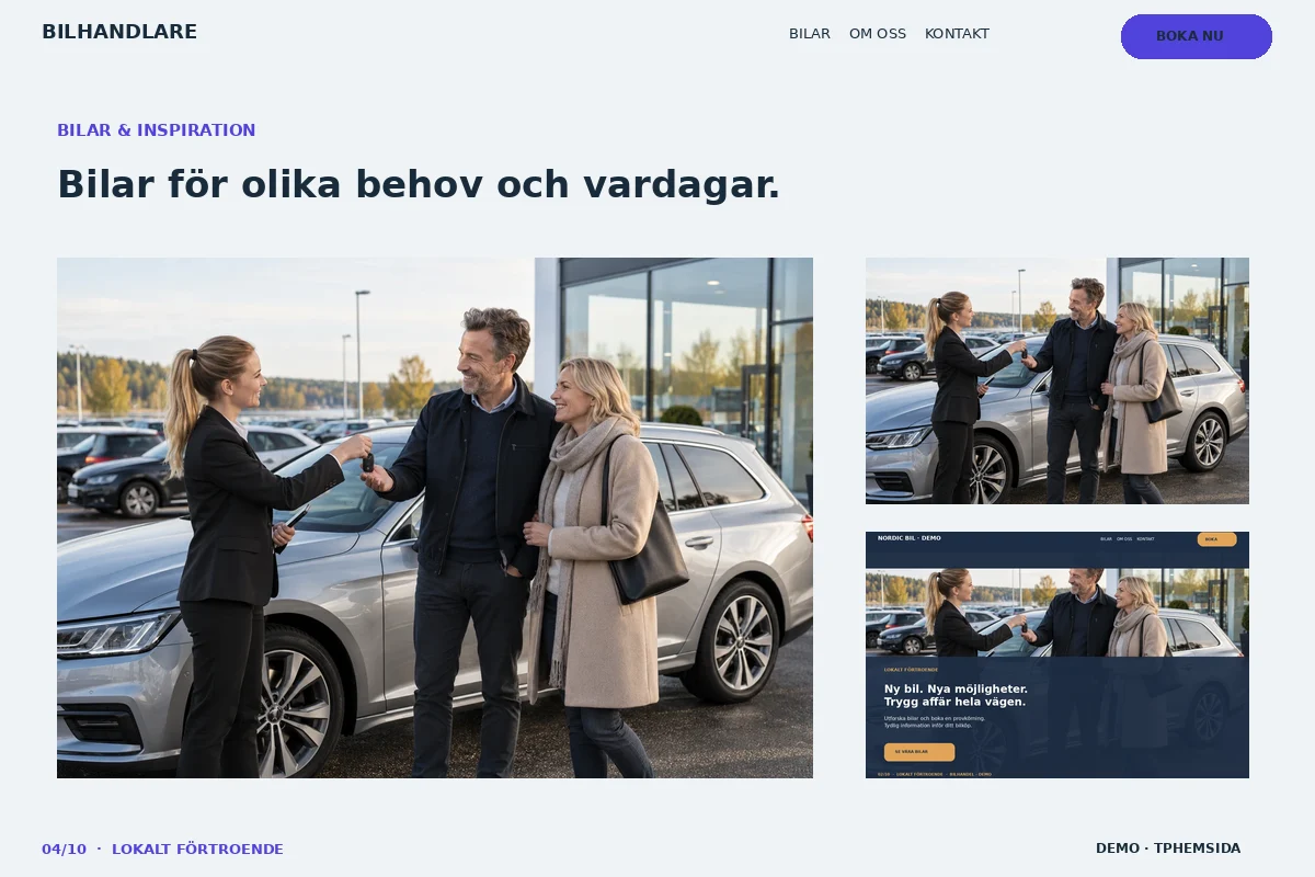 Lokalt Förtroende – Bilgalleri för bilhandlare