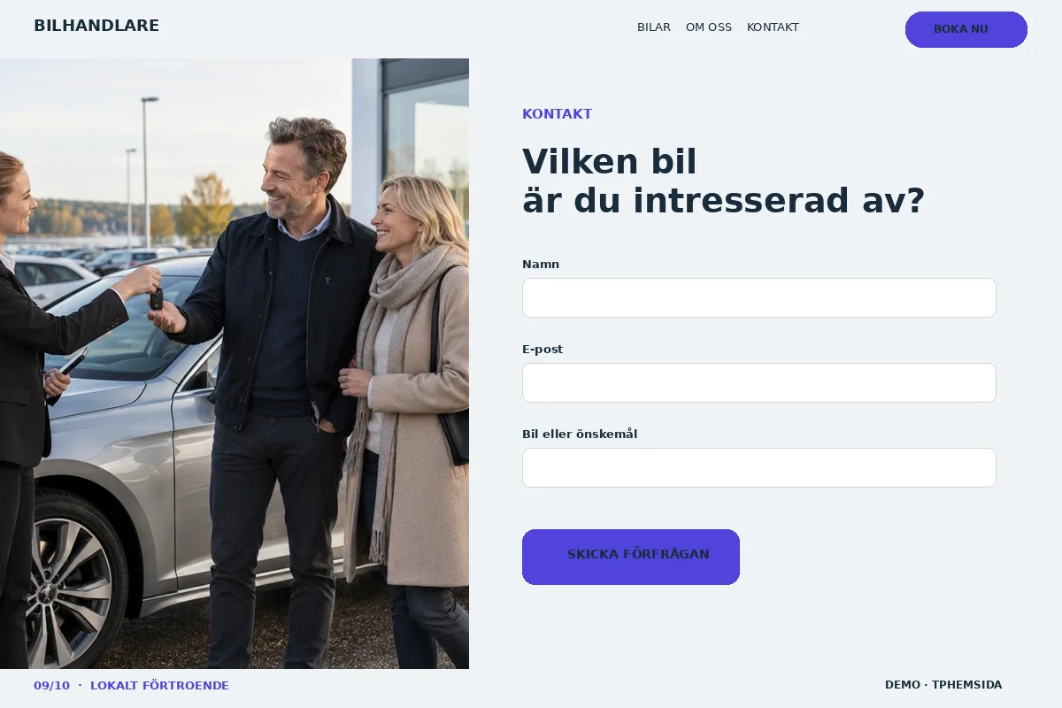 Lokalt Förtroende – Kontakt för bilhandlare
