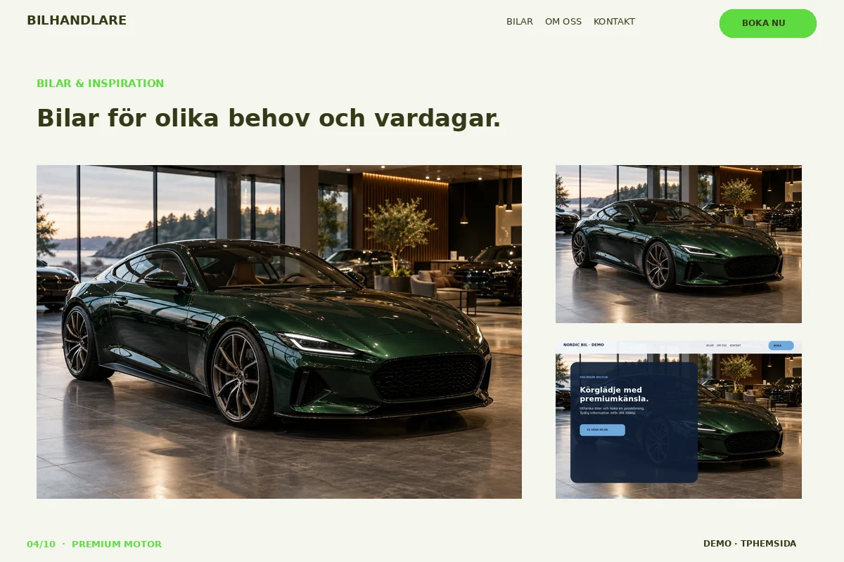 Premium Motor – Bilgalleri för bilhandlare