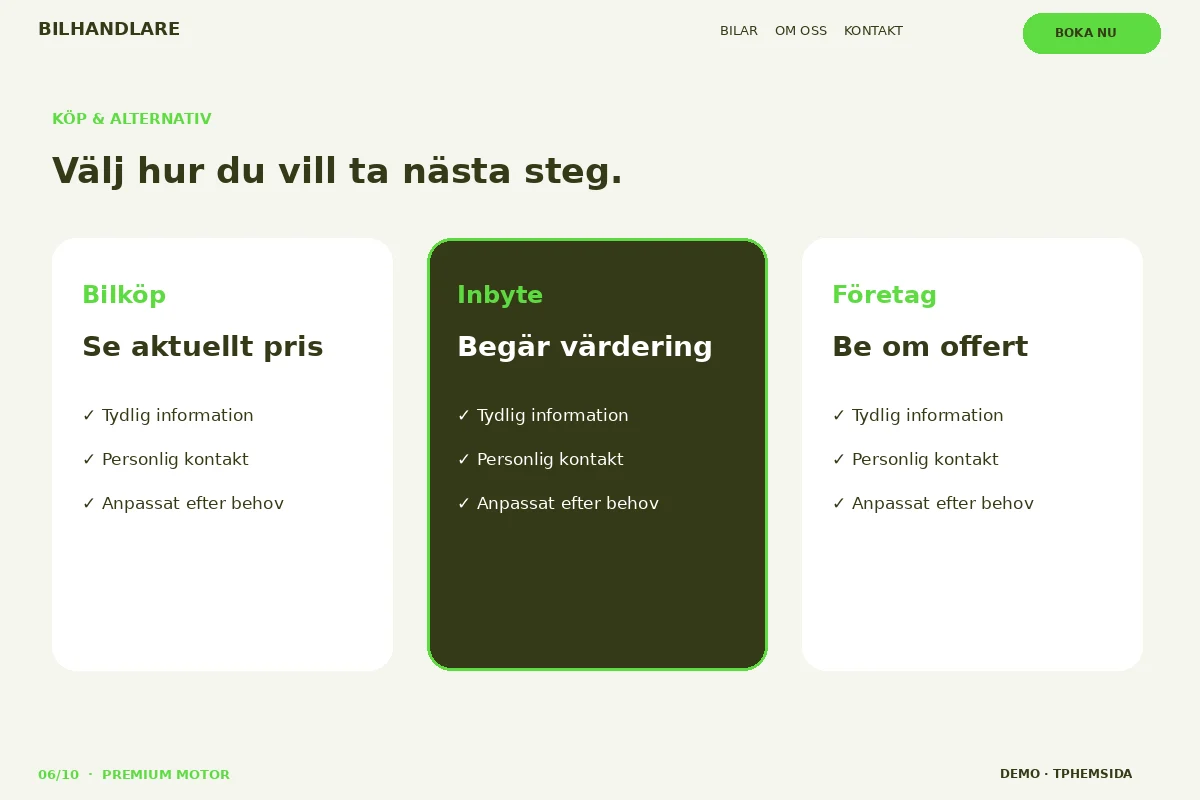 Premium Motor – Köp & alternativ för bilhandlare