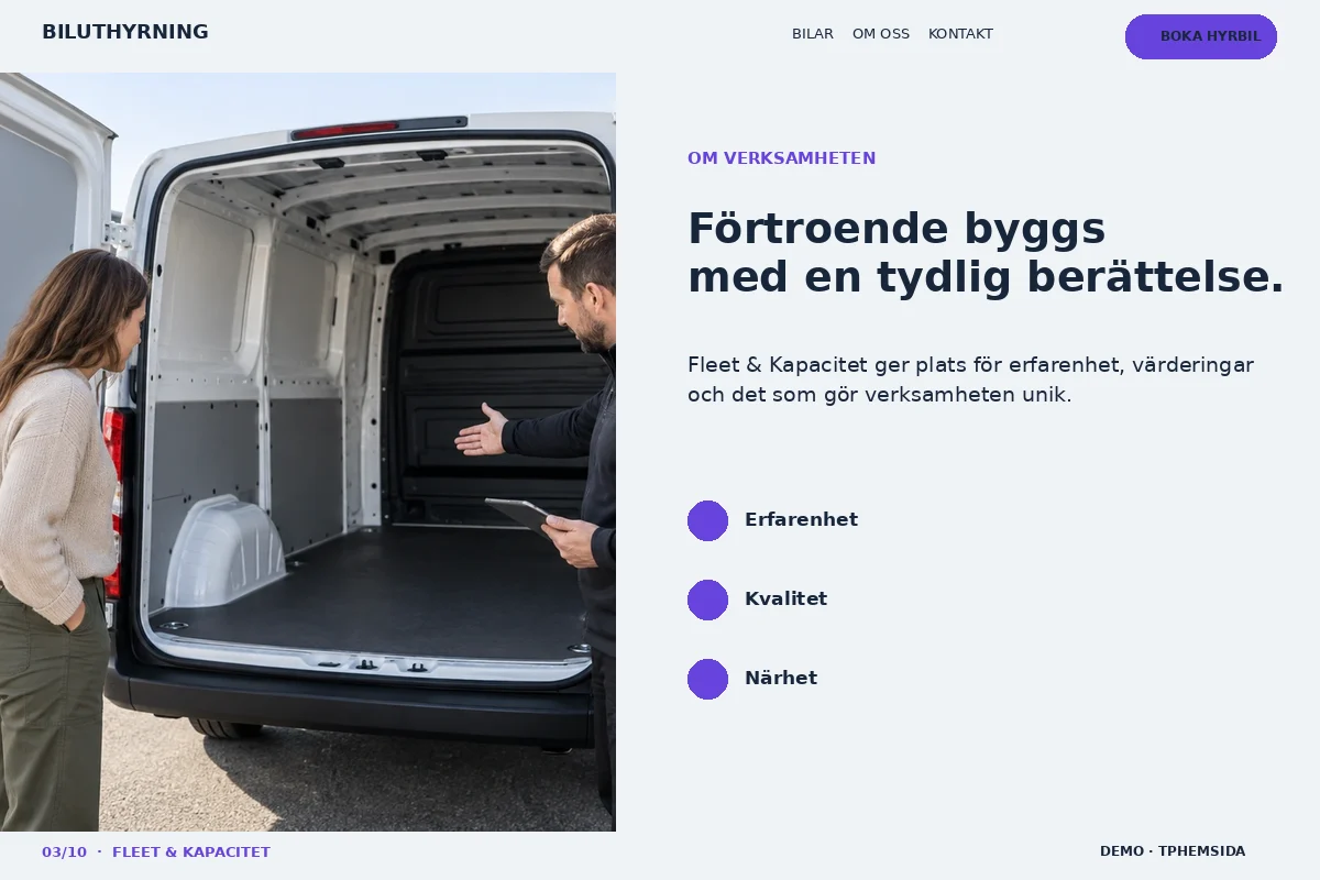 Fleet & Kapacitet – Om företaget för biluthyrning