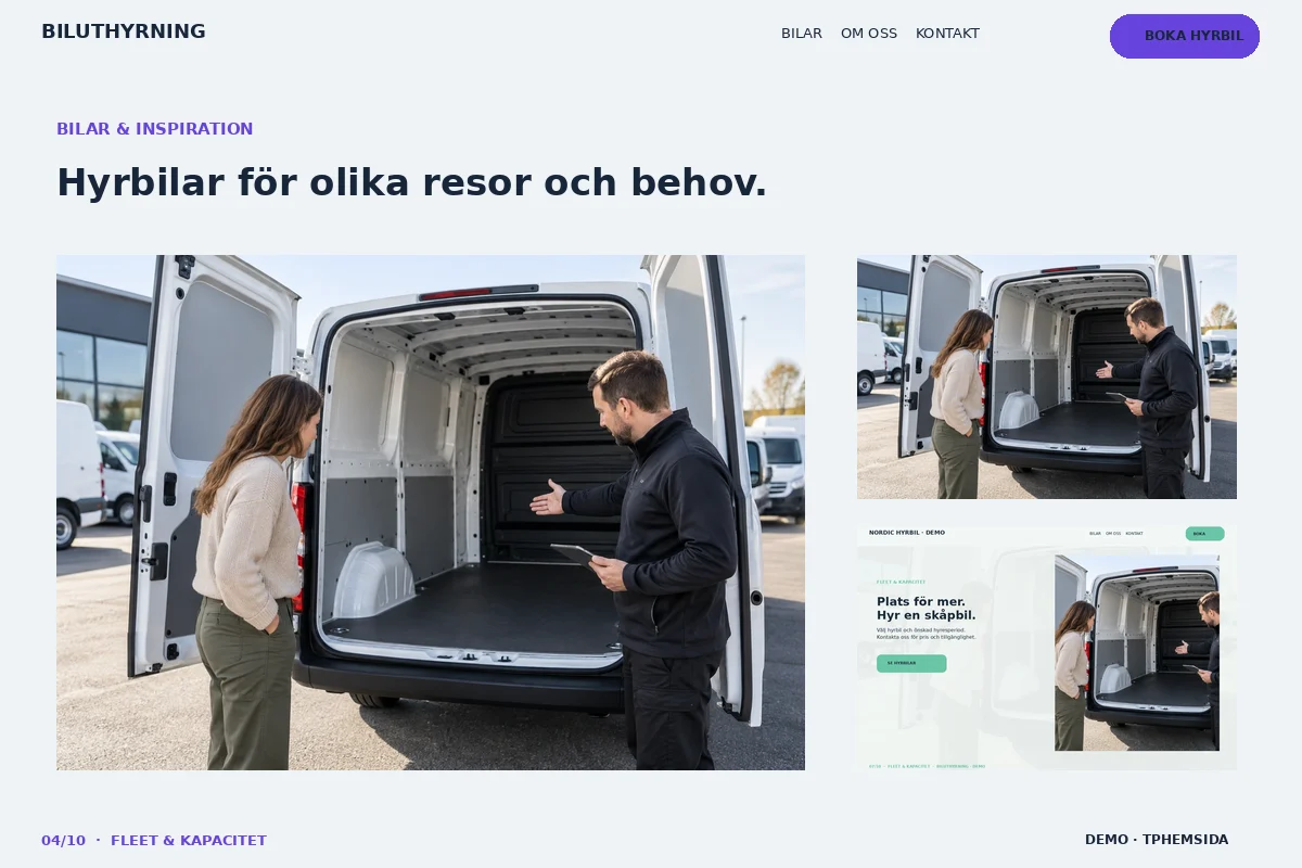 Fleet & Kapacitet – Bilgalleri för biluthyrning