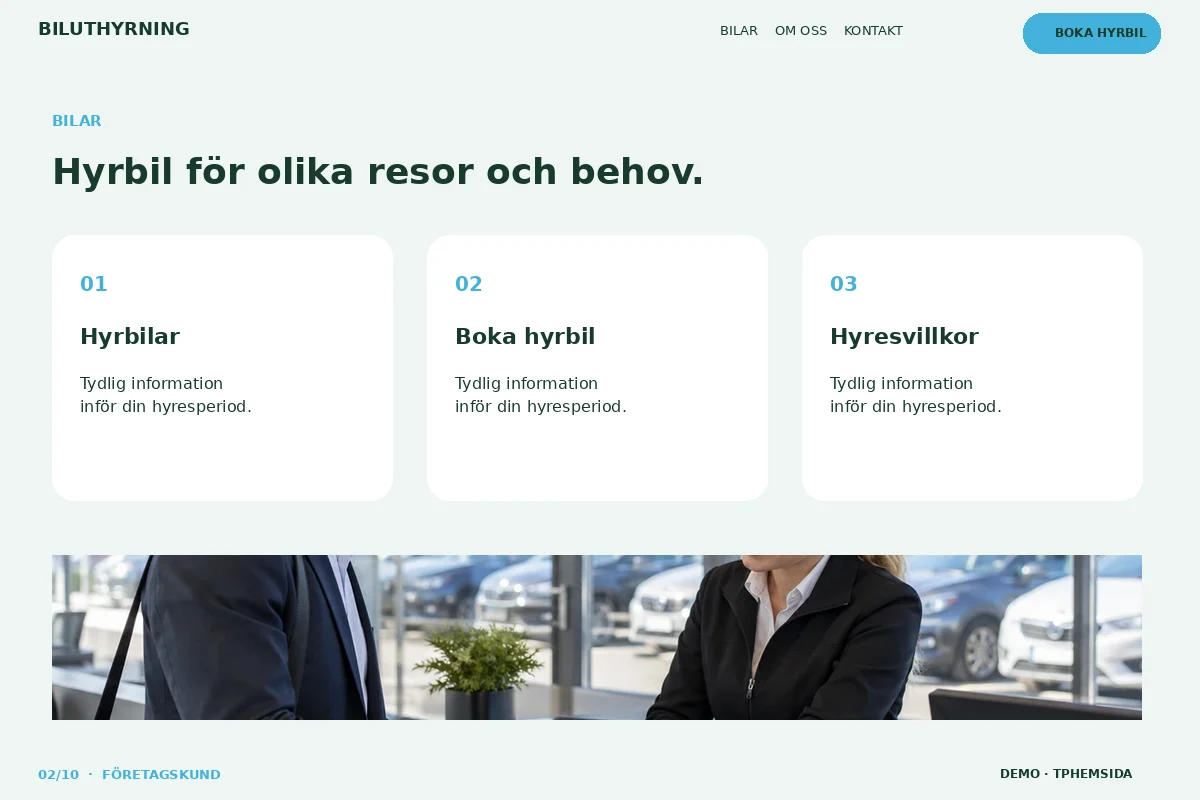 Företagskund – Hyrbilar för biluthyrning