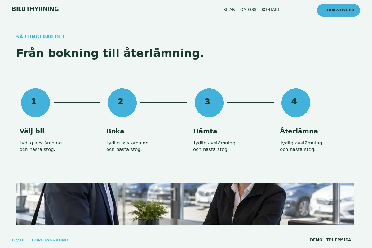 Företagskund – Så fungerar det för biluthyrning