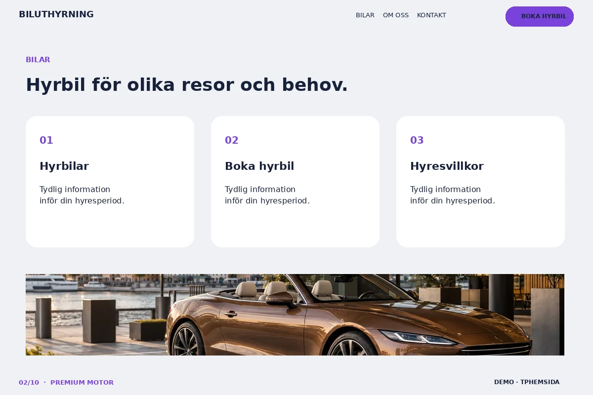 Premium Motor – Hyrbilar för biluthyrning