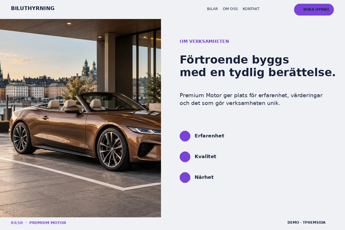 Premium Motor – Om företaget för biluthyrning