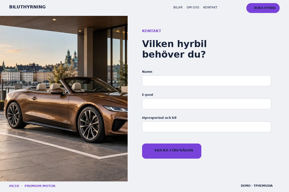 Premium Motor – Kontakt för biluthyrning