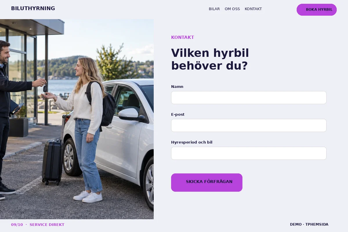 Service Direkt – Kontakt för biluthyrning