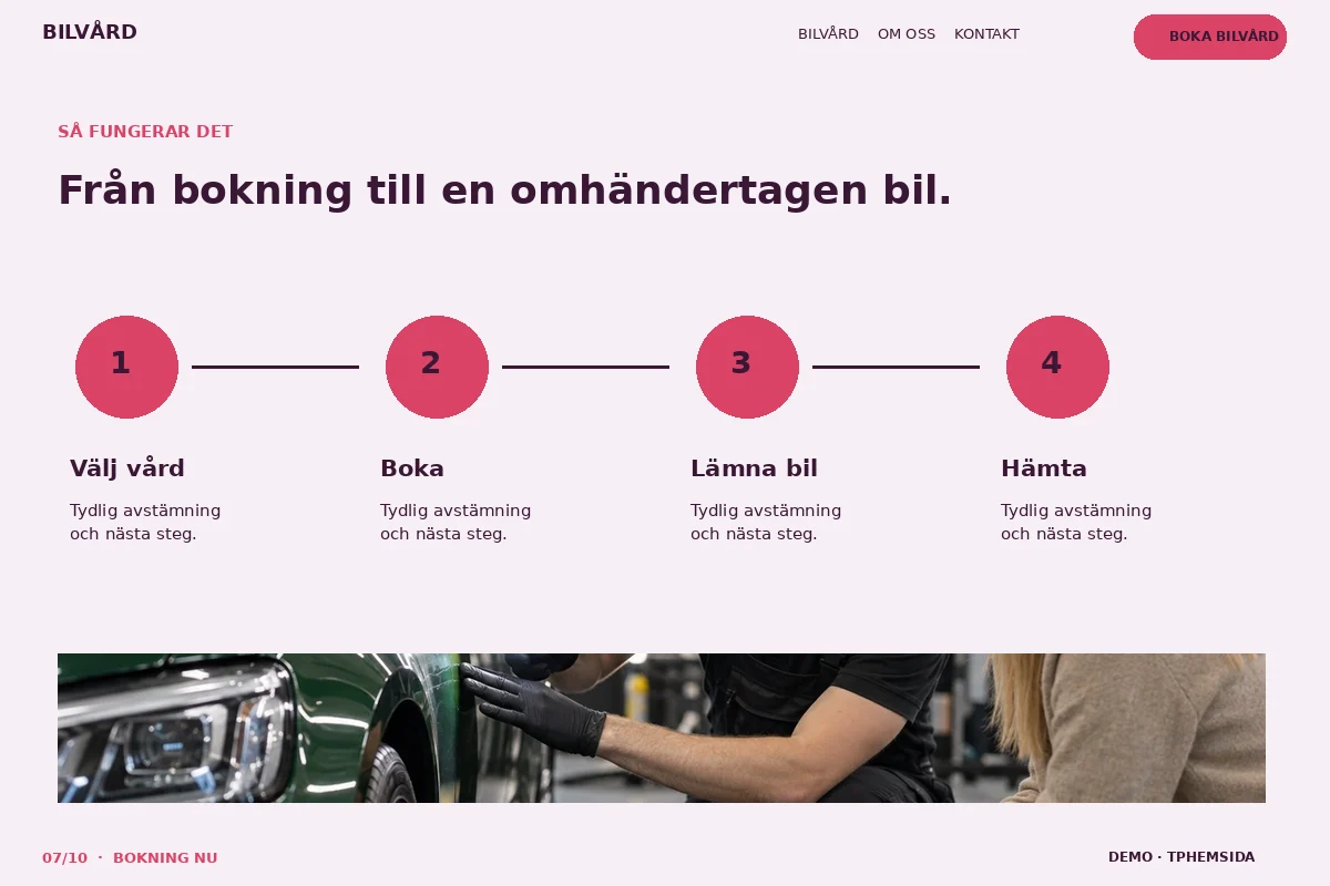 Bokning Nu – Så fungerar det för bilvård