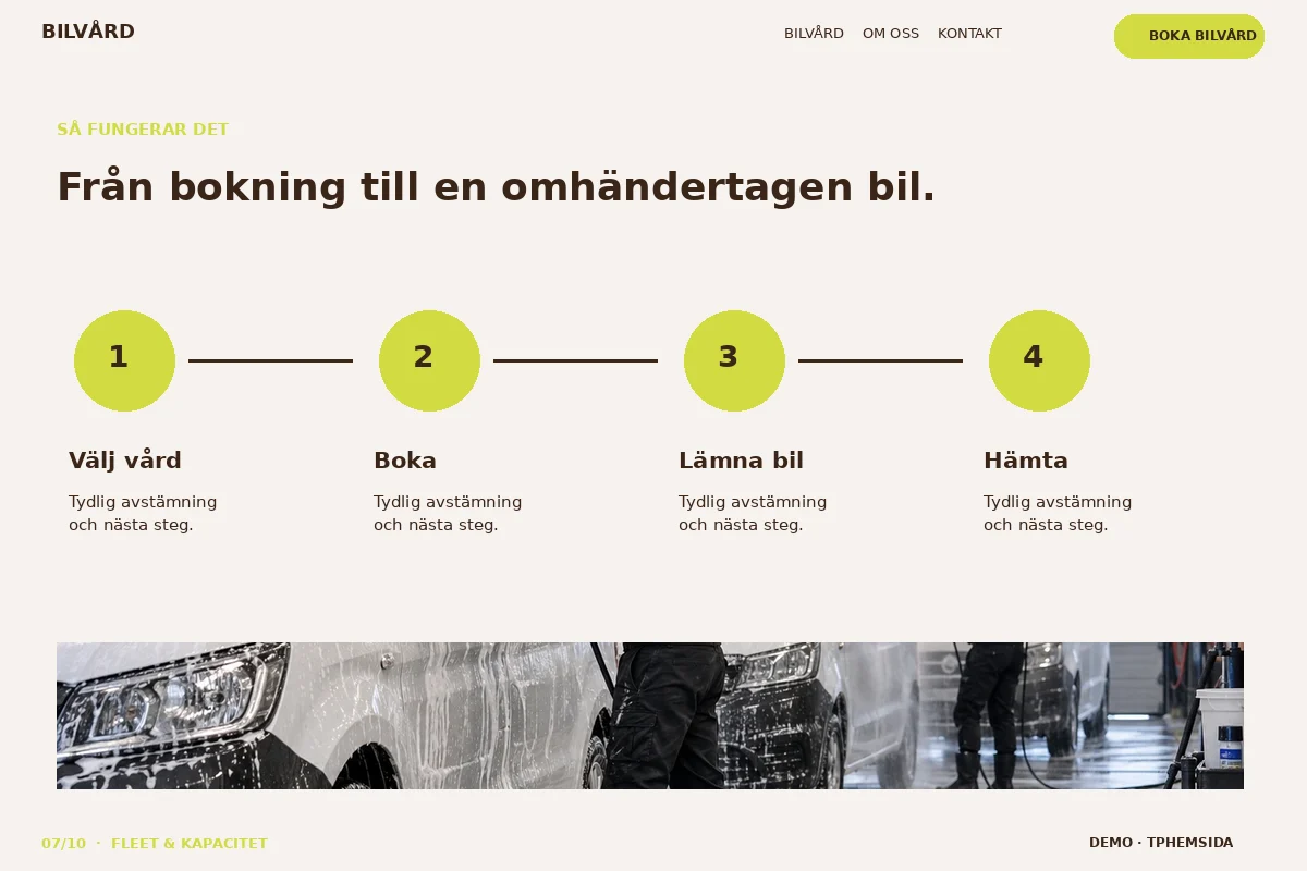Fleet & Kapacitet – Så fungerar det för bilvård