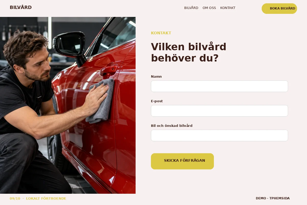 Lokalt Förtroende – Kontakt för bilvård
