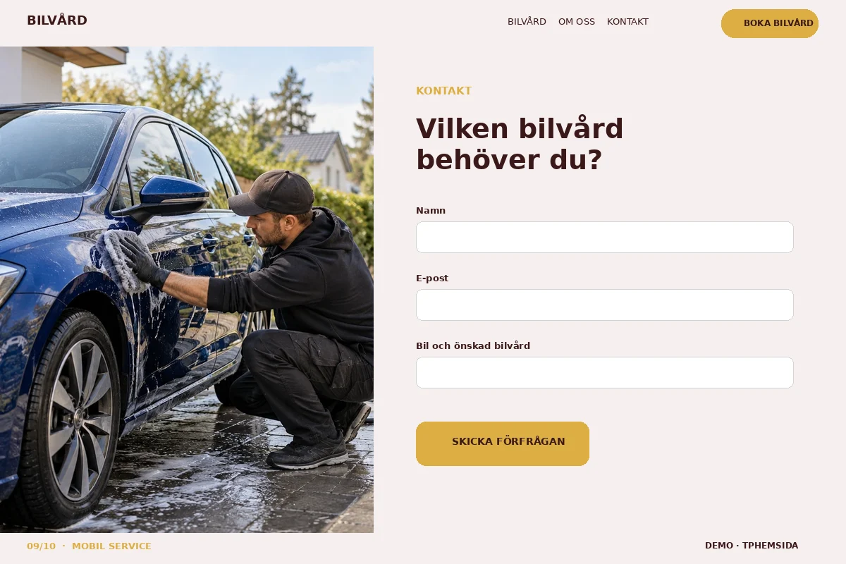 Mobil Service – Kontakt för bilvård