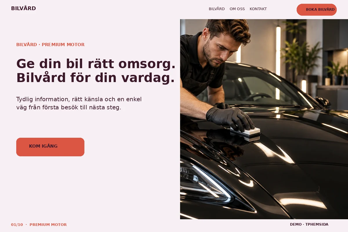 Premium Motor – Startsida för bilvård