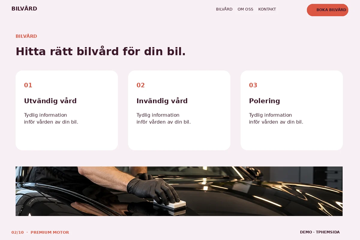 Premium Motor – Bilvård för bilvård