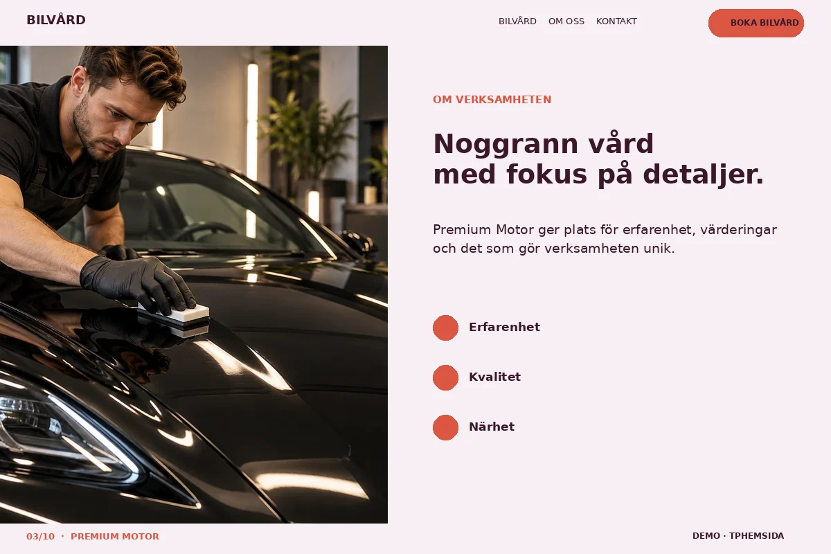Premium Motor – Om företaget för bilvård