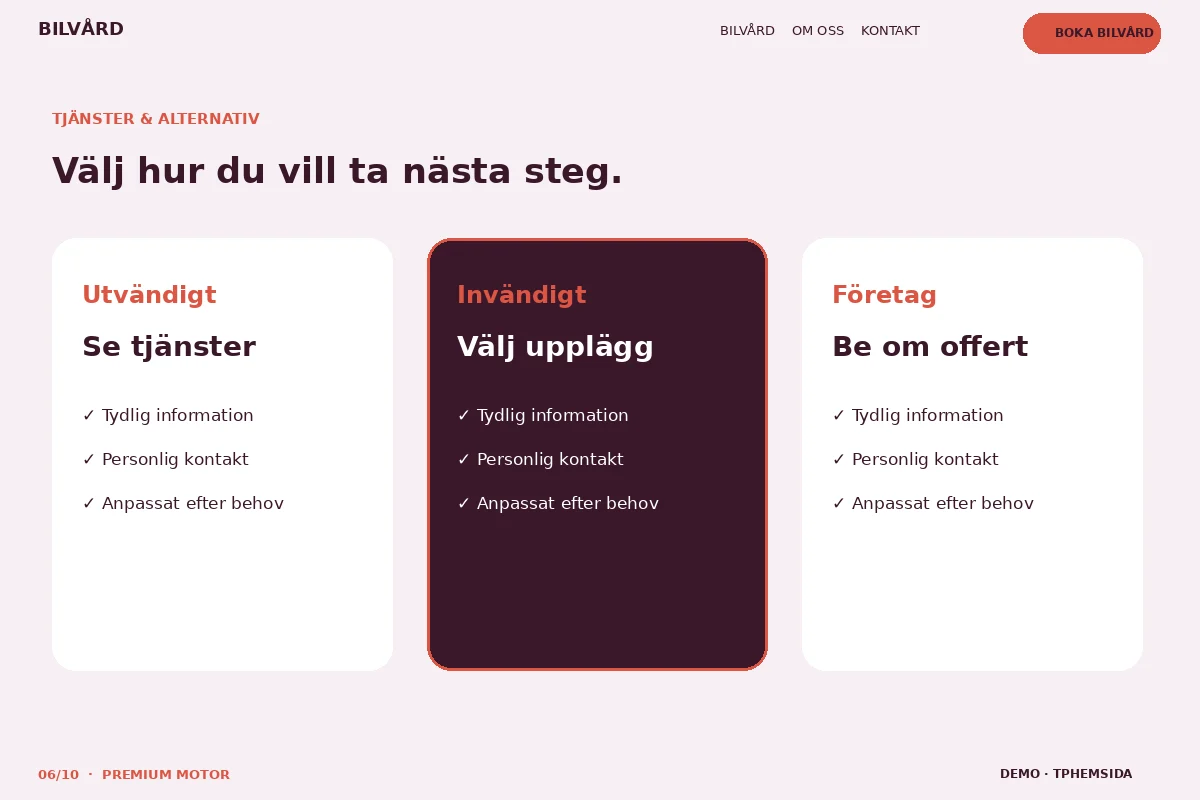 Premium Motor – Tjänster & alternativ för bilvård