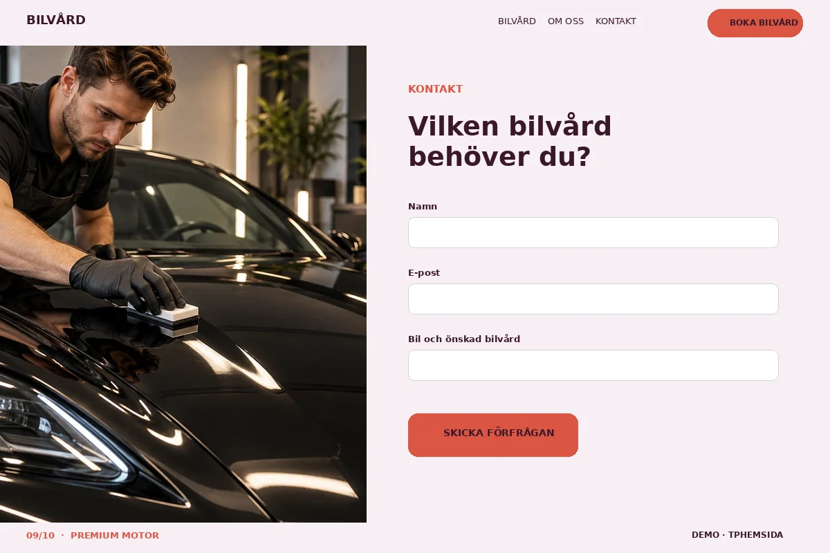 Premium Motor – Kontakt för bilvård
