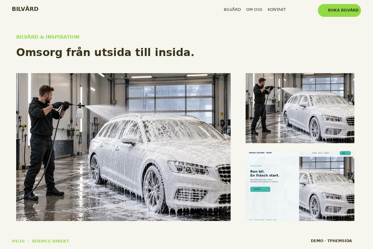 Service Direkt – Bilgalleri för bilvård