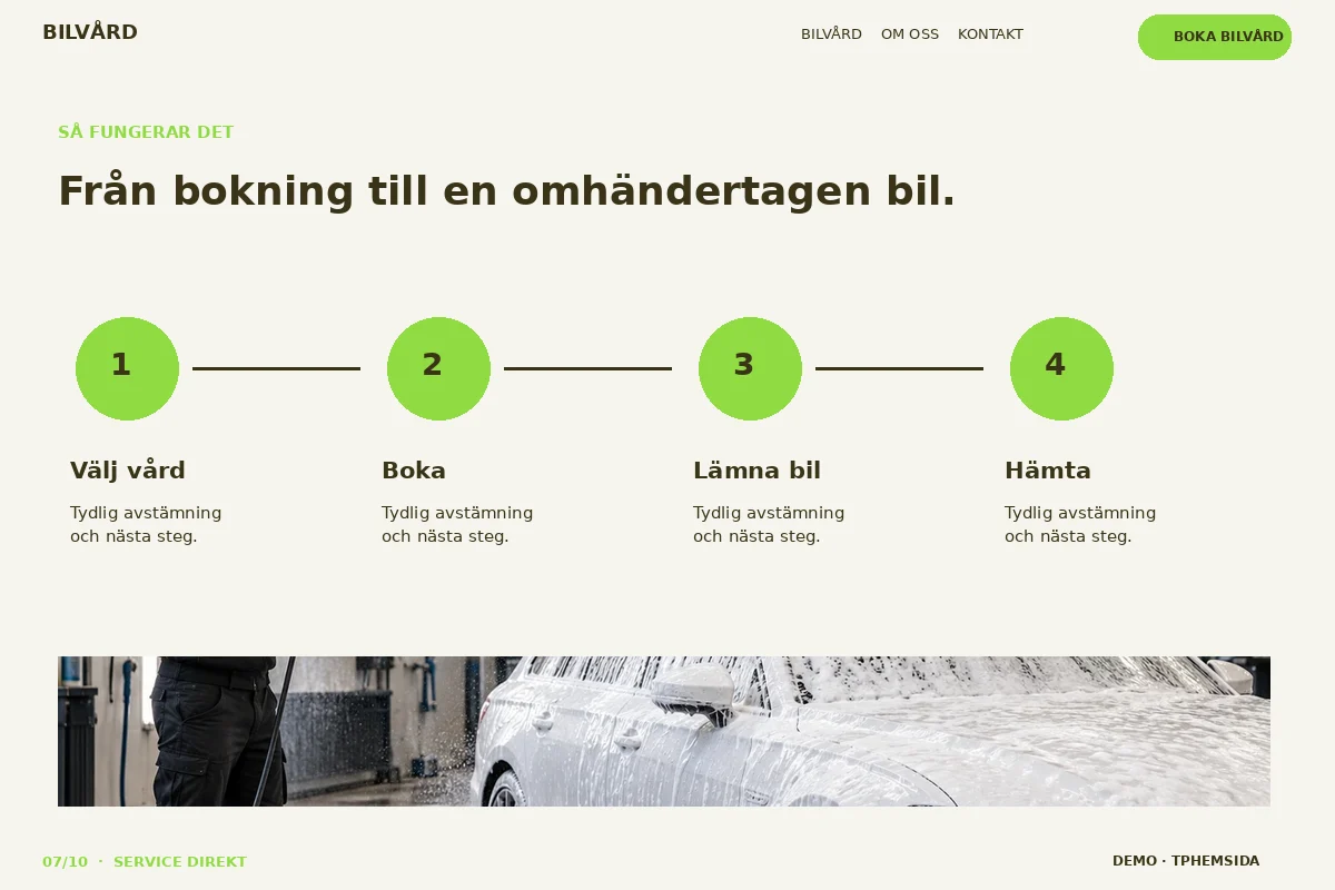 Service Direkt – Så fungerar det för bilvård