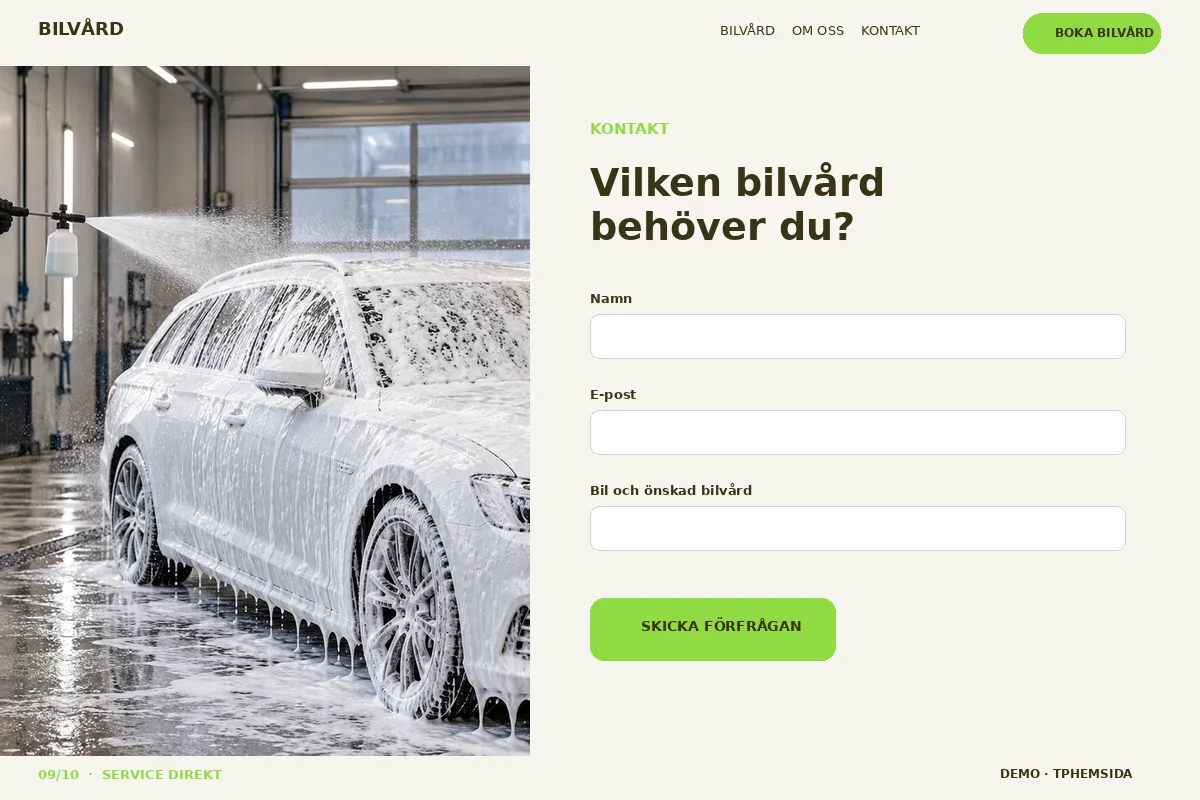 Service Direkt – Kontakt för bilvård