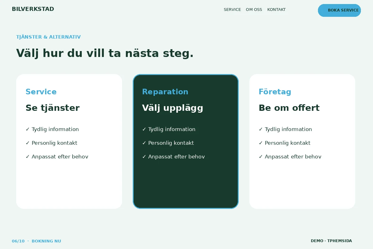 Bokning Nu – Tjänster & alternativ för bilverkstad