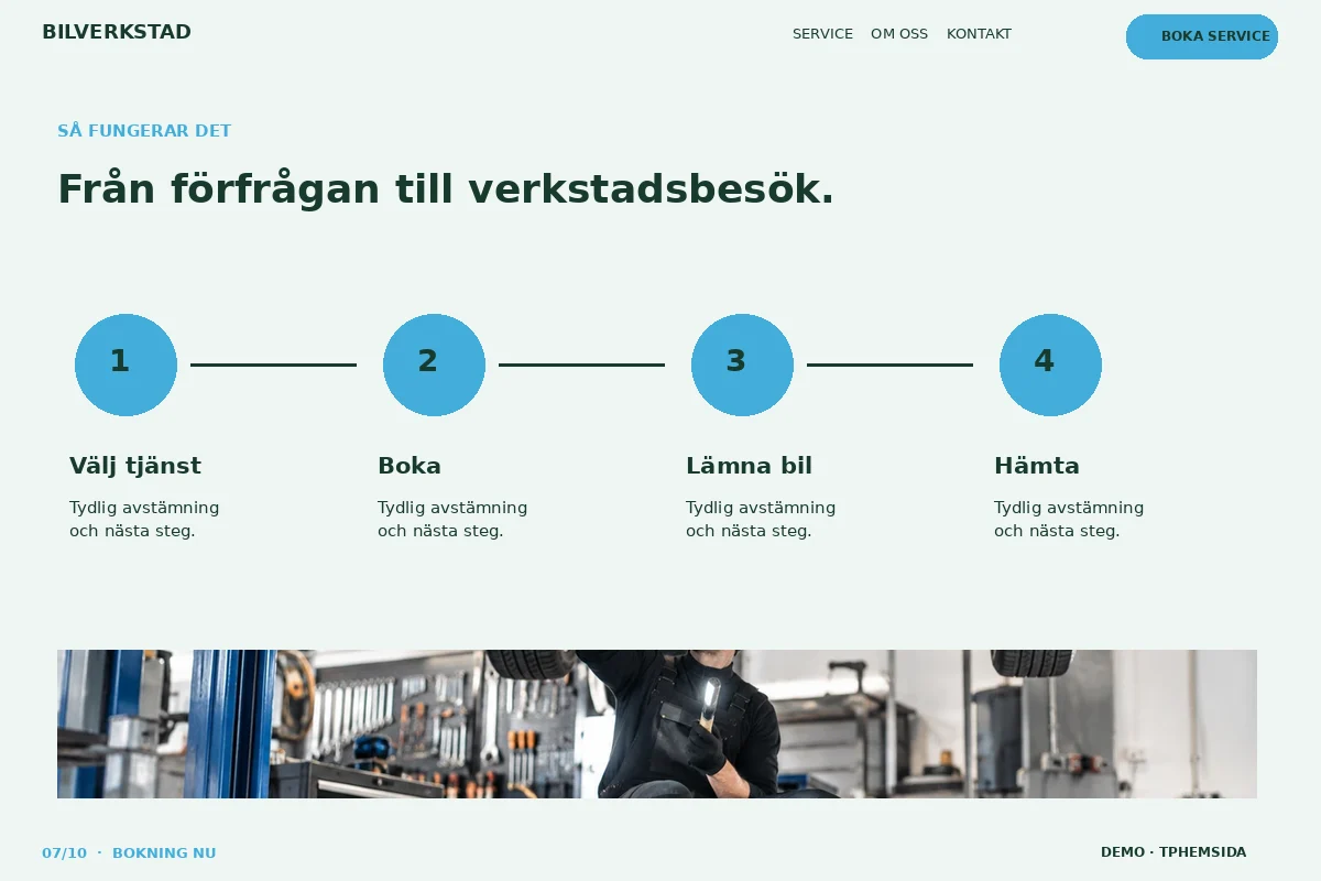 Bokning Nu – Så fungerar det för bilverkstad