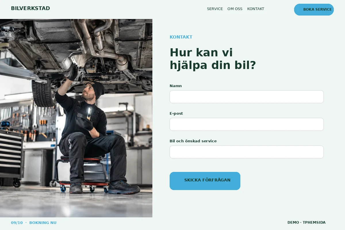 Bokning Nu – Kontakt för bilverkstad