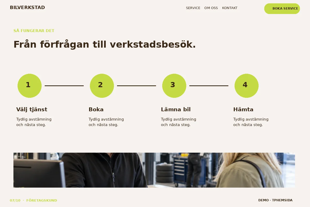 Företagskund – Så fungerar det för bilverkstad