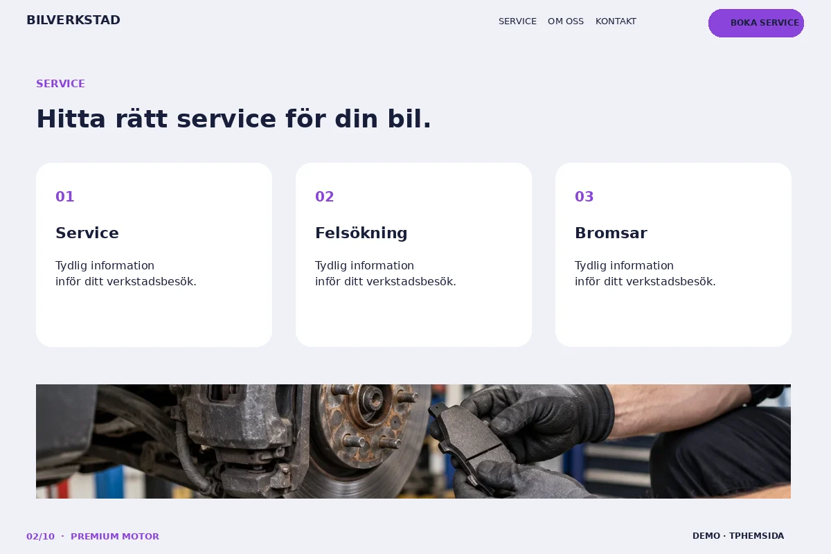 Premium Motor – Bilservice för bilverkstad