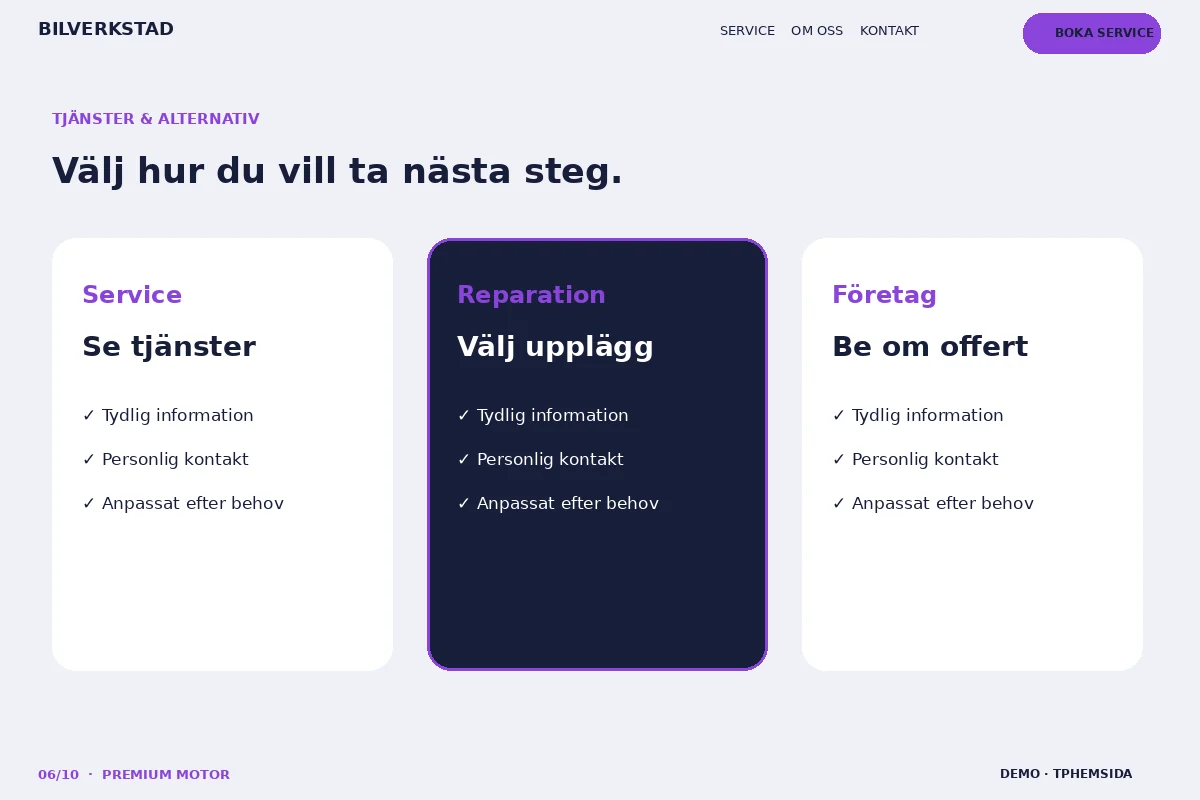 Premium Motor – Tjänster & alternativ för bilverkstad