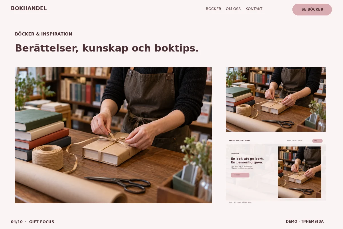 Gift Focus – Bokgalleri för bokhandel