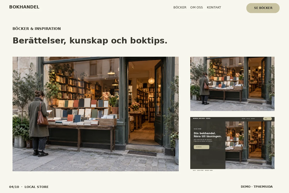 Local Store – Bokgalleri för bokhandel