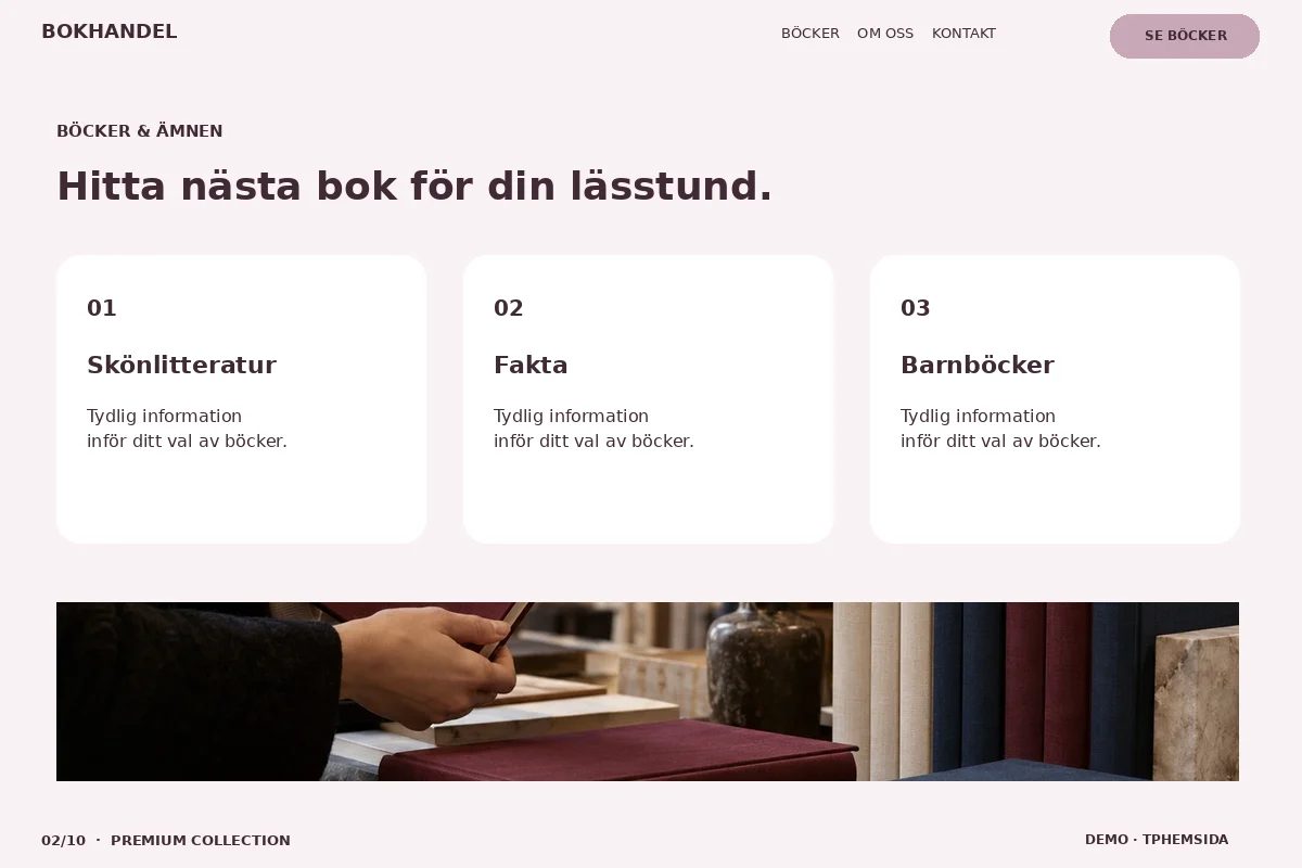 Premium Collection – Böcker & ämnen för bokhandel